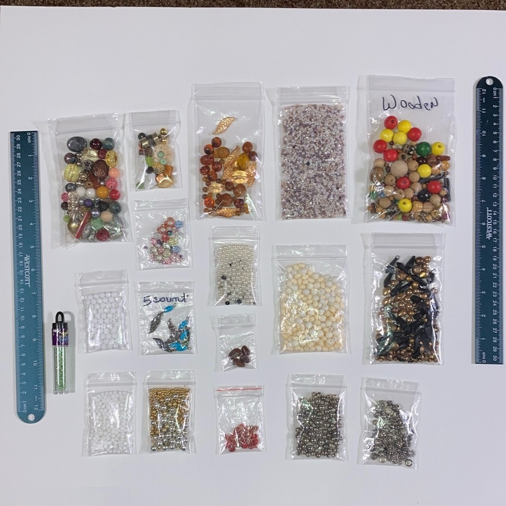Lot of beads for jewelry making or crafting